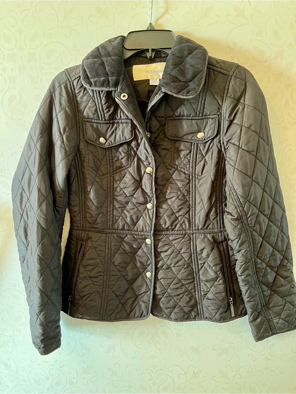 Weatherproof Black Quilted Women's Jacket, Small